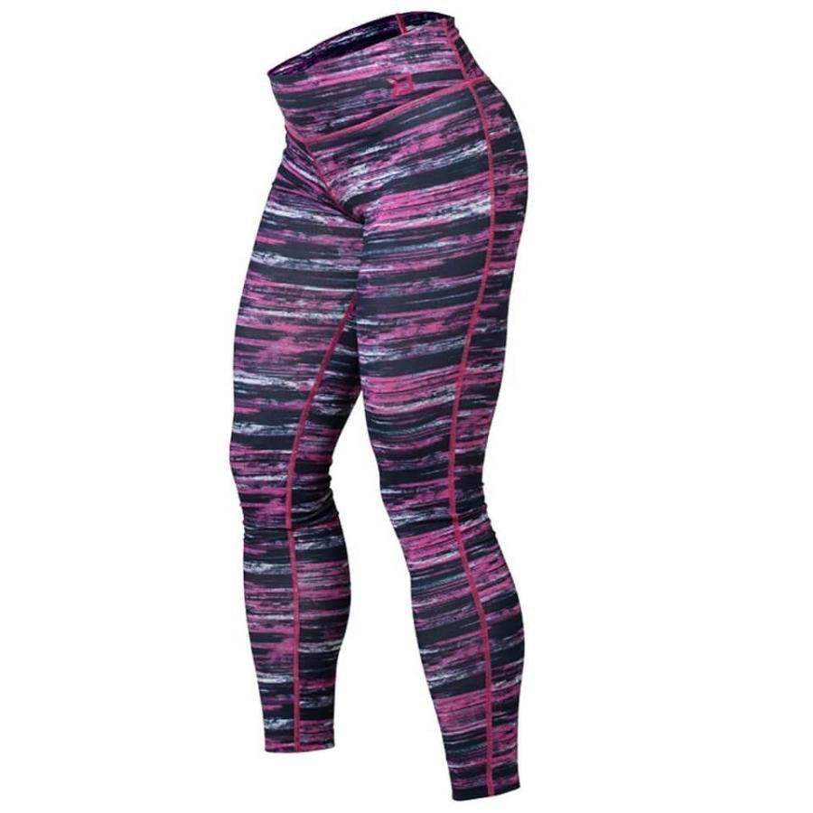 Better Bodies Printed Tights Black/Pink XS Black/Pink