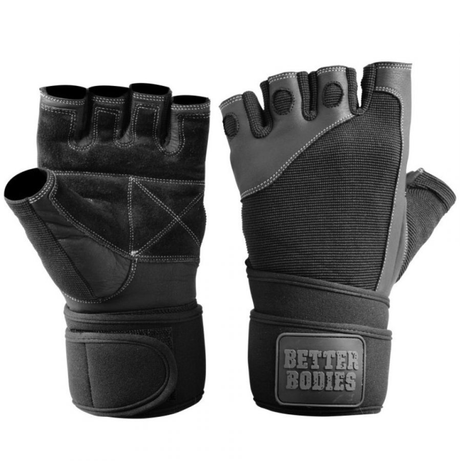 Better Bodies Pro Wristwrap Gloves XL Musta