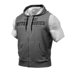 Better Bodies Raw S/L Hood antracite melange L