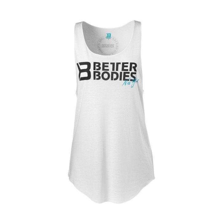 Better Bodies Raw cut tank top white L