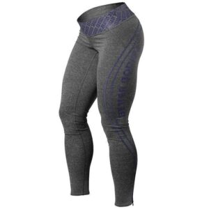 Better Bodies Shaped Logo Tights anthracite/purple S