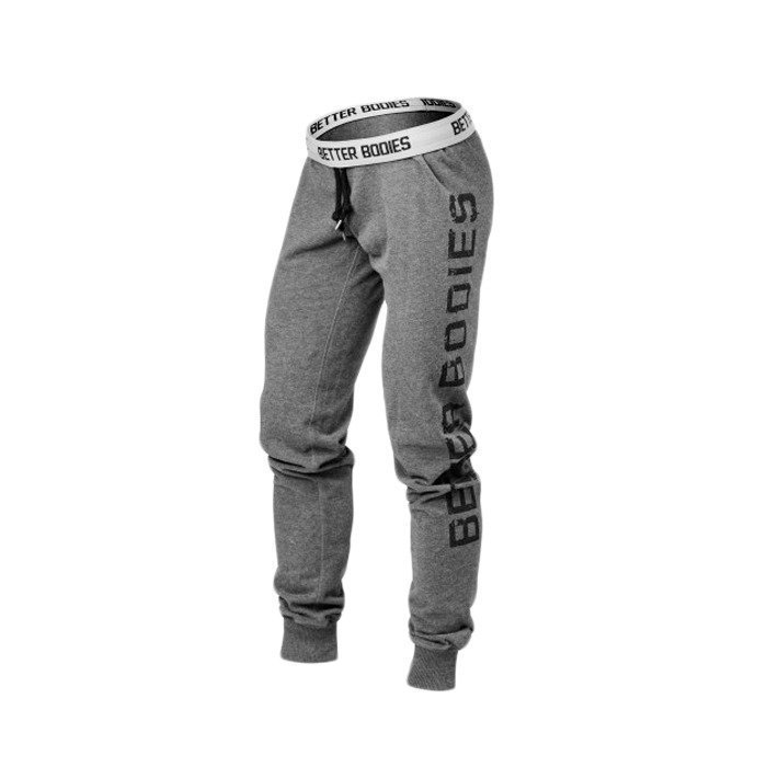 Better Bodies Slim Sweatpant antracite melange L