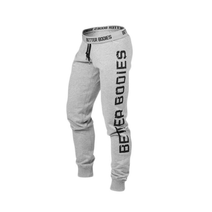 Better Bodies Slim Sweatpant grey melange L