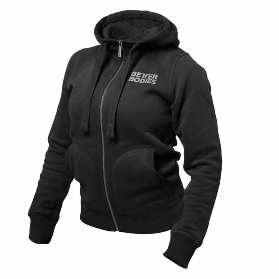 Better Bodies Soft Hoody Black M Musta