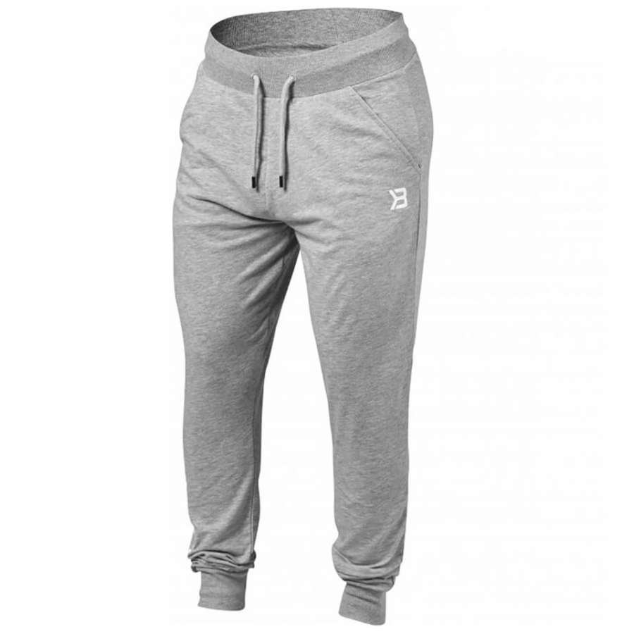 Better Bodies Soft Tapered Pants Grey Melange M Harmaa