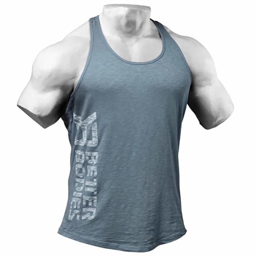 Better Bodies Symbolprinted T-Back Vest Ocean Blue S Sininen