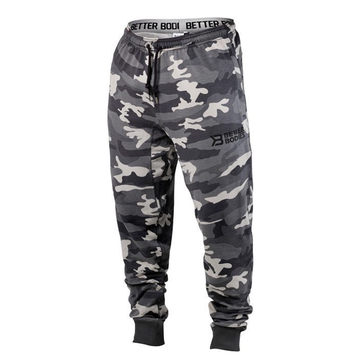 Better Bodies Tapered Camo Pants Grey Camo Large