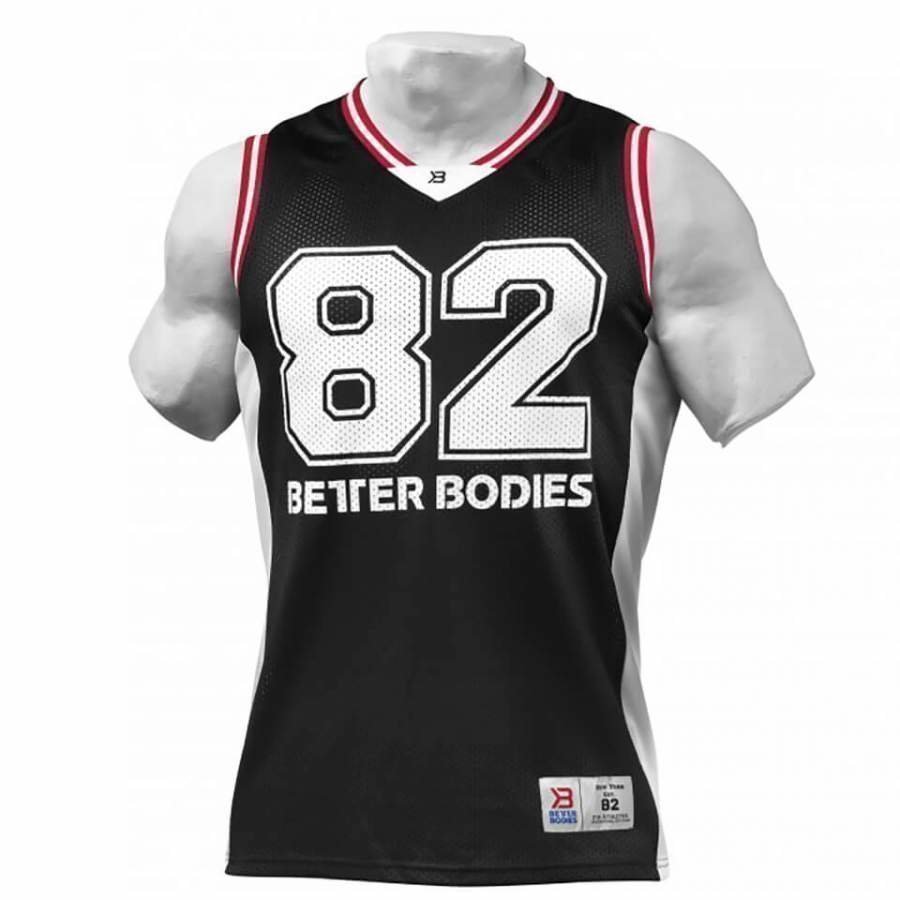 Better Bodies Tip-Off Tank Top Black XXL Musta