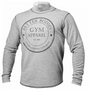 Better Bodies Tribeca Thermal Long Sleeve Sweatshirt Grey Melange L Harmaa