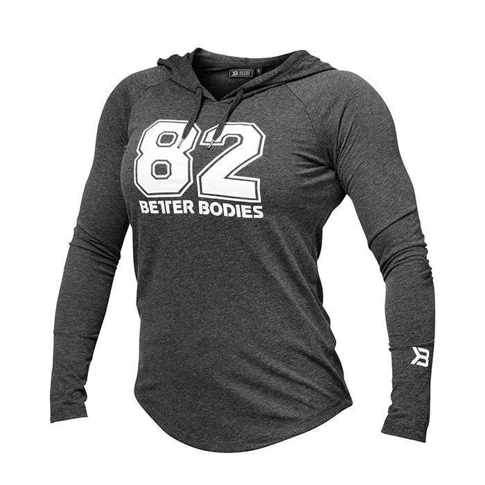 Better Bodies Varsity Hood Graphite Melange Small