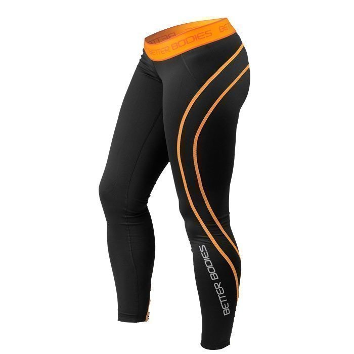 Better Bodies Women's Athlete Tights black/orange L