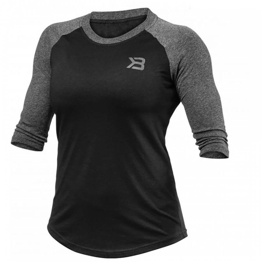 Better Bodies Women's Baseball T-Shirt Black L Musta