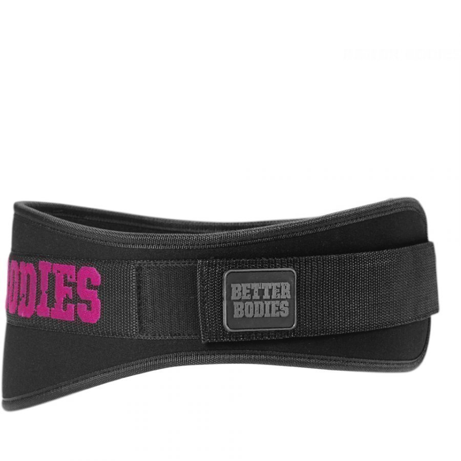 Better Bodies Women's Gym Belt Black/Pink L Black/Pink