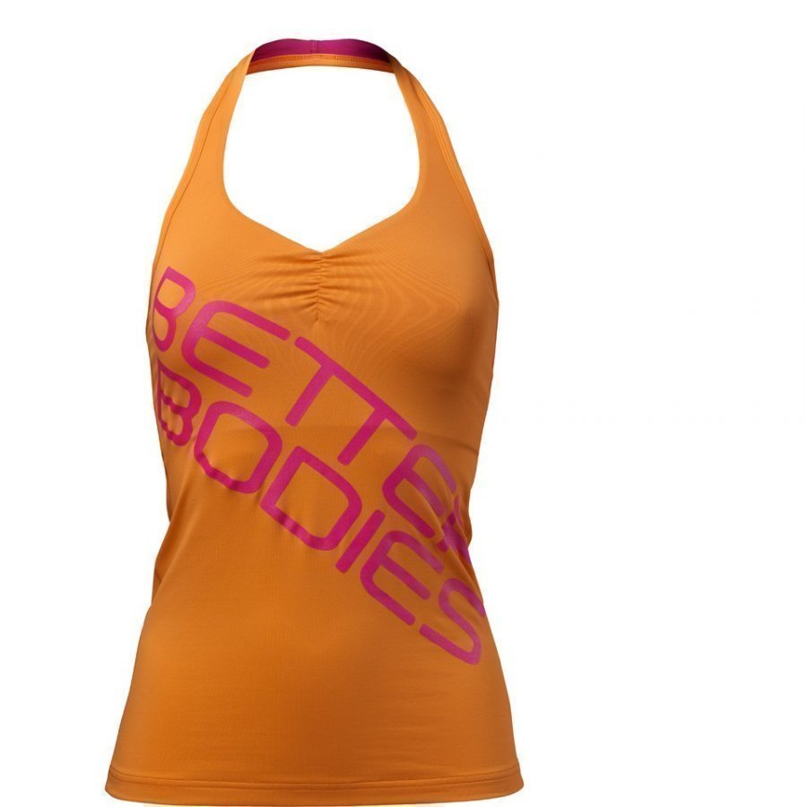 Better Bodies Women's Halterneck Tank Top Bright Orange XS Oranssi