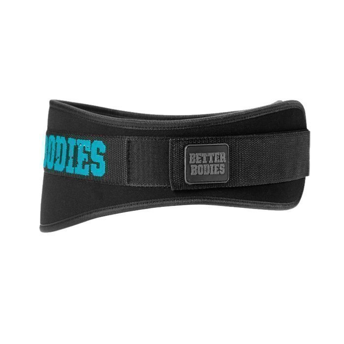 Better Bodies Womens gym belt L Black/aqua