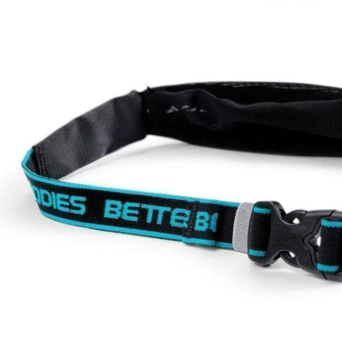 Better Bodies Zip Belt black/aqua