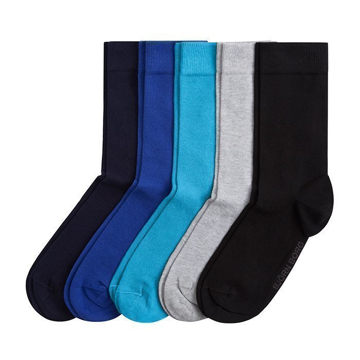 Björn Borg Ankle Sock NOOS Solids 5-Pack Total eclipse 41-45