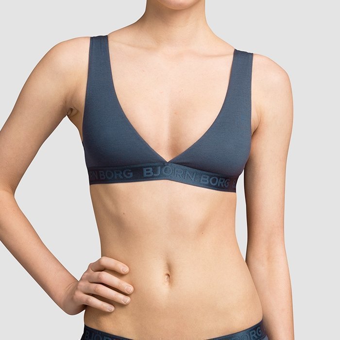 Björn Borg Iconic Cotton Bra Seasonal Solids Total eclipse L