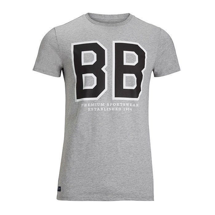 Björn Borg Liam Graphic Tee Light Grey Melange L