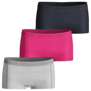 Björn Borg Mini Shorts Basic Solid 3-pack grey melange