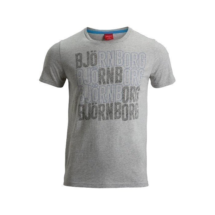 Björn Borg Sheldon SS Tee grey melange S