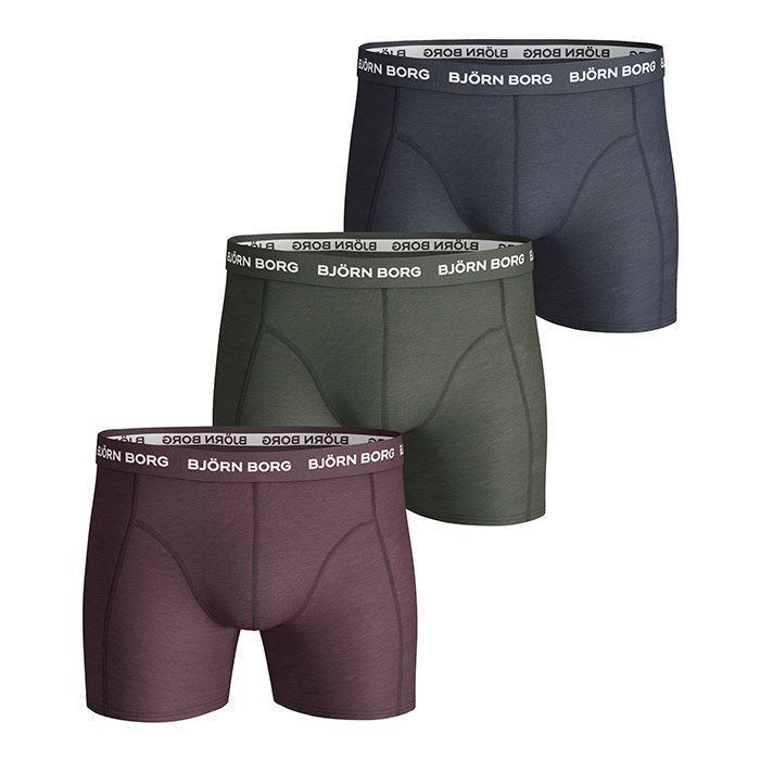 Björn Borg Shorts Seasonal solids 3-Pack Winetasting S