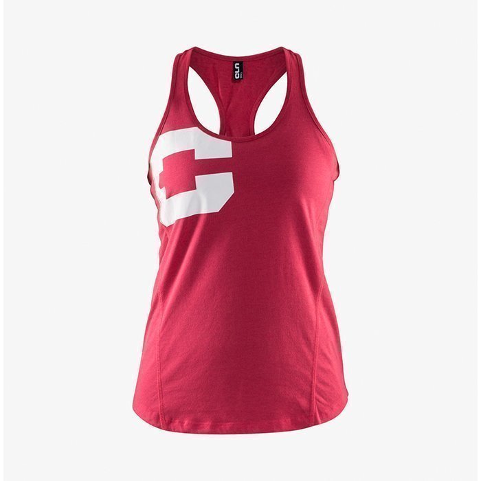 CLN Athletics CLN Women Big C Tank Raspberry L