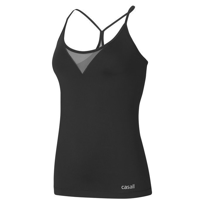 Casall Mesh Strap Top Black