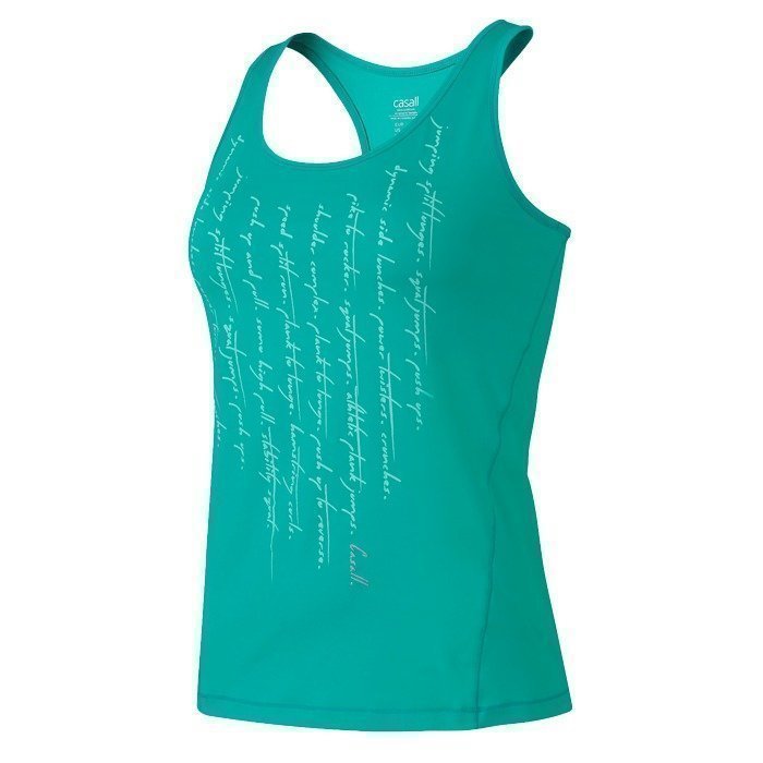 Casall Quote racerback top tropical green 42