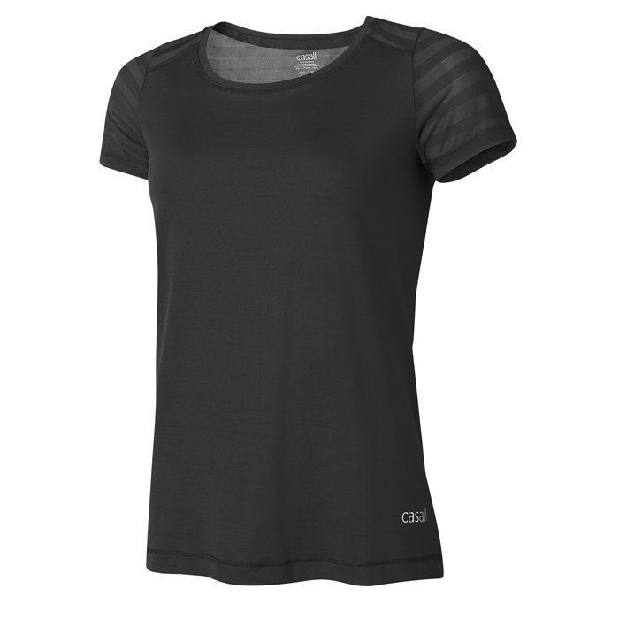 Casall Sheer Mesh Tee Black 42