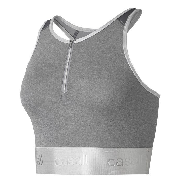 Casall Simply Awesome Cropped Tank Grey Melange 34
