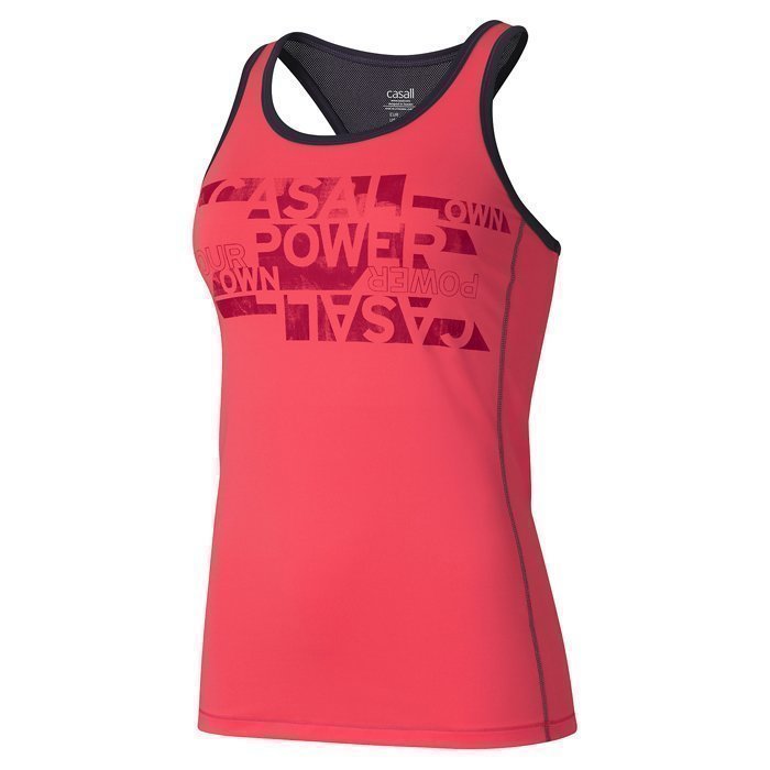 Casall Strength Graphic Tank Pink Flow 34