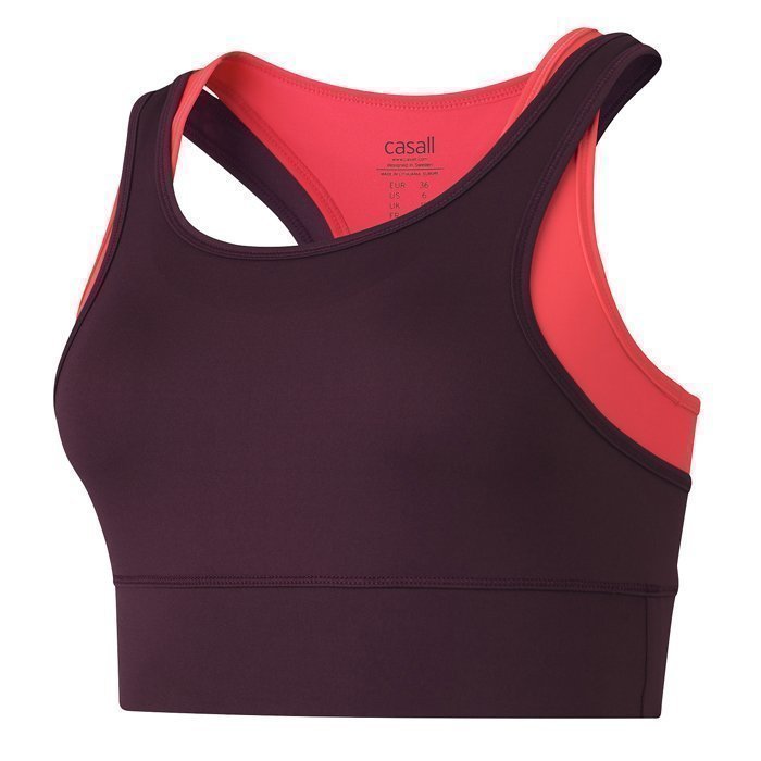 Casall Urban Sport bra Plum Night 38