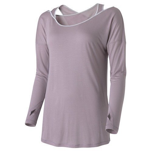 Casall Wrap Long Sleeve joogapaita Miracle Plum