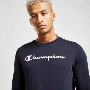 Champion Core Long Sleeve T-Paita Sininen