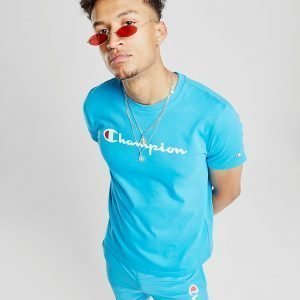 Champion Core Script T-Paita Aqua