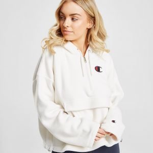 Champion Polar Fleece 1/4 Zip Hoodie Valkoinen