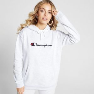 Champion Script Logo Boyfriend Huppari Harmaa