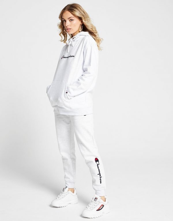 Champion Script Logo Pants Harmaa