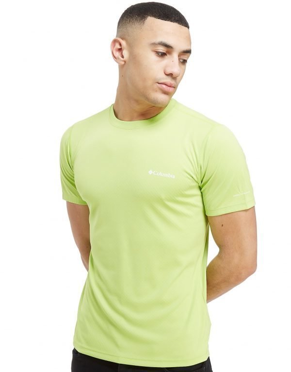 Columbia Short Sleeve Poly Tech T-Paita Lime