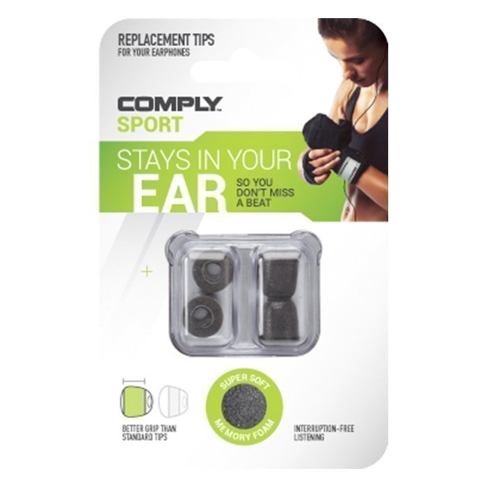 Comply Foam Universal Tips Sport 2-pack Black Medium