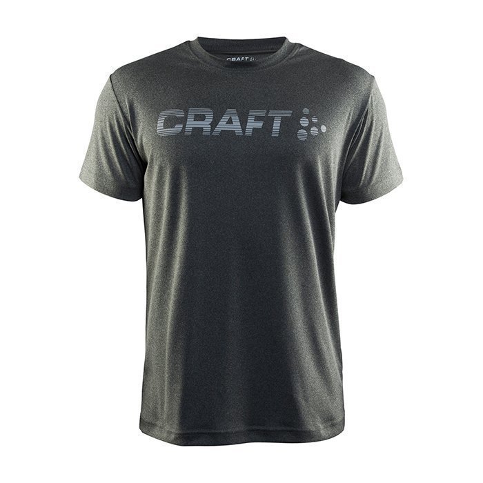 Craft Prime Logo Tee Dark Grey Melange Large