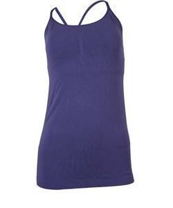 Crossover Strappy Tank with Bra Dusty Purple