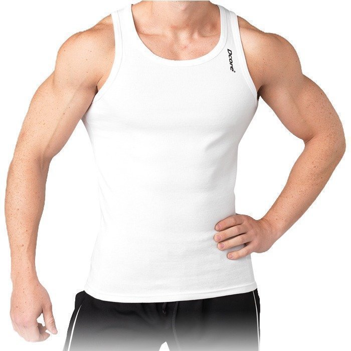 Dcore Bodydesigned rib singlet white L