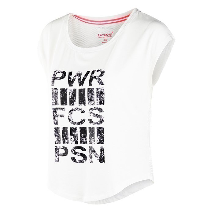 Dcore Cropped Power Tee White XS