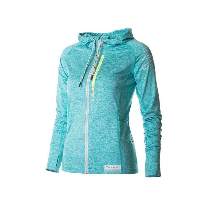 Dcore Symmetric Zip Hoodie turquoise L