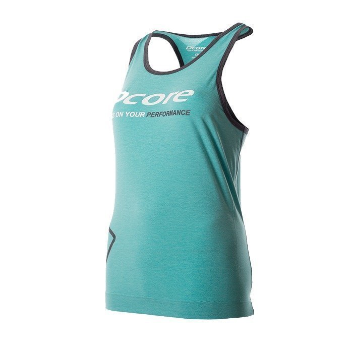 Dcore Tag Loose Tank Turquoise/Grey