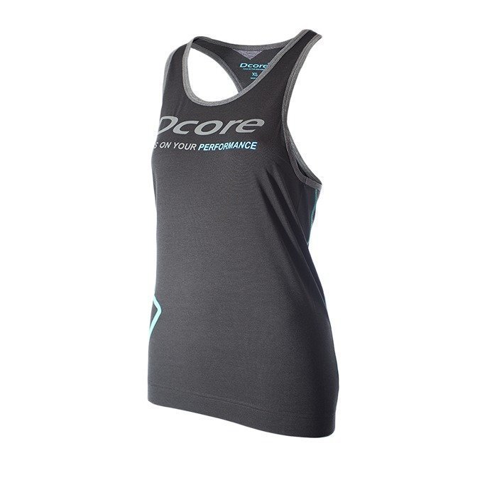 Dcore Tag Loose Tank black/turquoise L