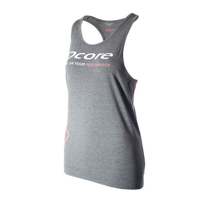 Dcore Tag Loose Tank grey/raspberry XS