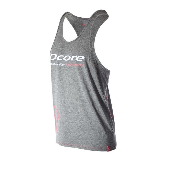 Dcore Tag Loose Tank grey/red
